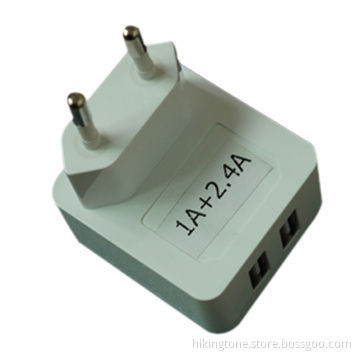Newest fashionable 5V 3.4A USB travel charger for iPad, iPhone